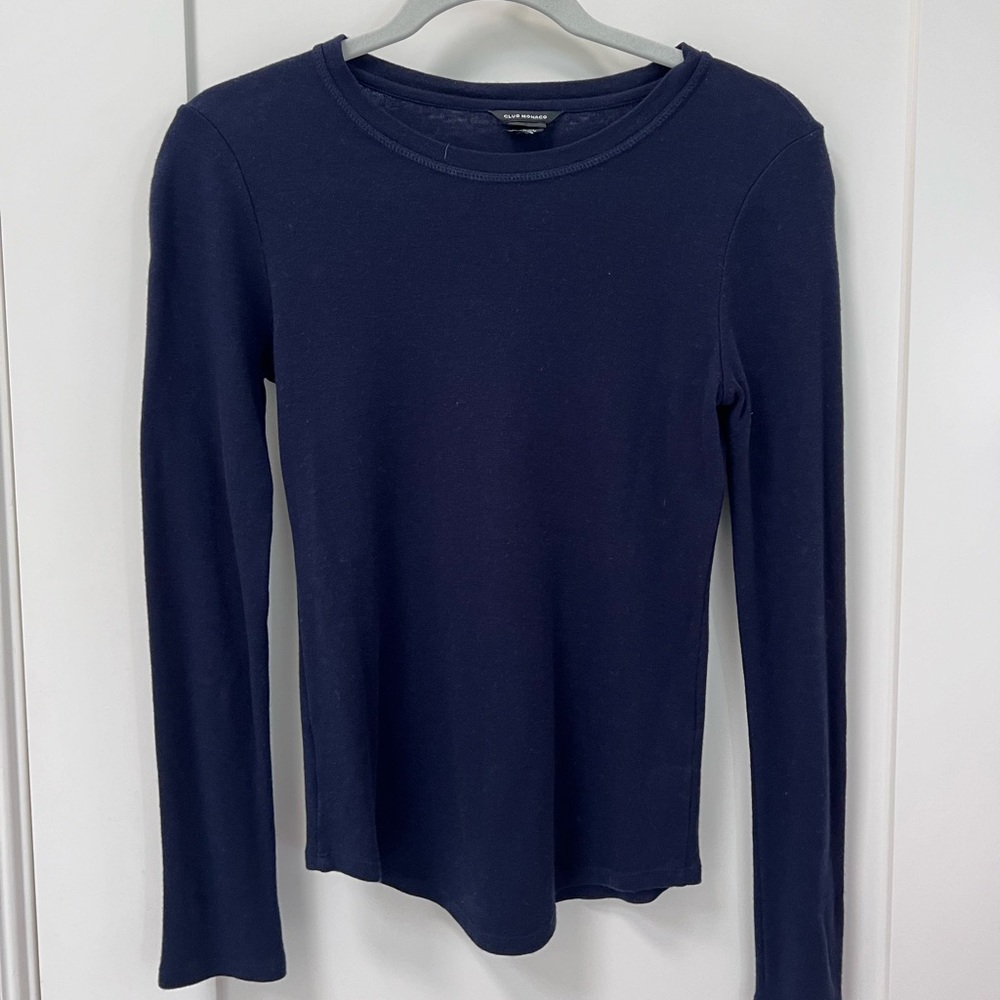 Club Monaco navy blue long sleeve sweater